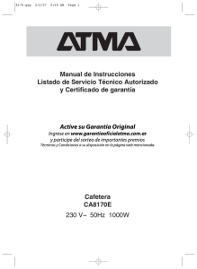 Manual Atma CA8170E