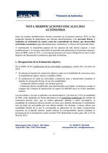 nota tributacion autonomos 2014