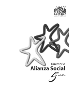 V Directorio Alianza Social