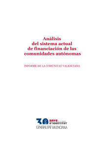 del sistema a de financiación comunidades au Análisis del sistema