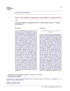Vena cava superior izquierda y anomal&iacute;as con que se asocia
