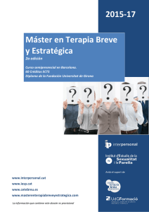 2015-17 Máster en Terapia Breve y Estratégica