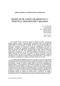modelos de corte deliberativo y práctico: descripción y balance