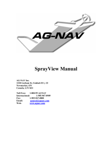 NavviewW / Manual Sprayview en español - AG