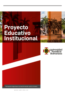 Proyecto institucional - Universidad Pontificia Bolivariana