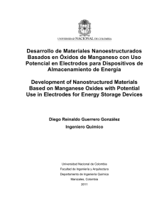 Desarrollo de Materiales Nanoestructurados Basados en Óxidos de