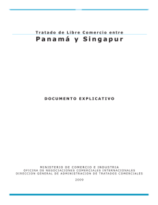 Documento Explicativo Singapur - Ministerio de Comercio e Industrias