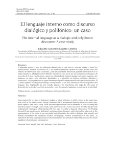 Lenguaje interno - Revista Psicología