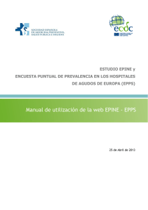 Manual de utilización de la web EPINE - EPPS