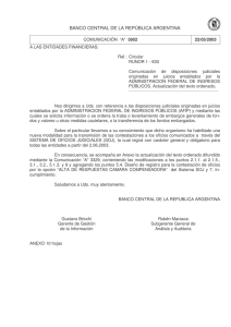 “A” 3952 - del Banco Central de la República Argentina
