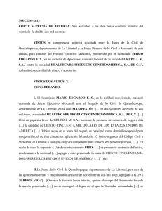 398-COM-2013 CORTE SUPREMA DE JUSTICIA: San Salvador, a