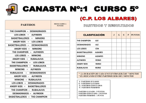 Cuadrantes de Juego - Bienvenido a la Mancomunidad de la Ribera