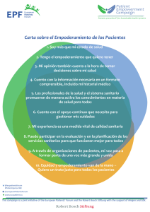 Carta sobre el Empoderamiento de los Pacientes