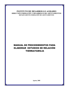 Manual de procedimientos para elaborar estudios de