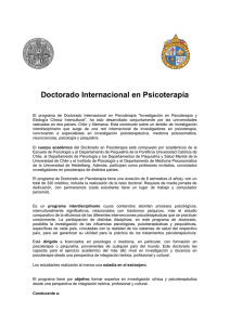 Doctorado Internacional en Psicoterapia