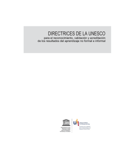 Directrices de la UNESCO para el reconocimiento