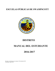 distrito manual del estudiante 2016-2017