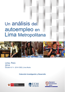 Estudio n°4: Un análisis del autoempleo en Lima