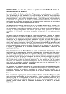 Decreto 99/2004, de 9 de marzo, por el que se aprueba la revisi&oacute;n