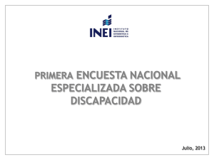 Encuesta Nacional Especializada sobre Discapacidad, 2012