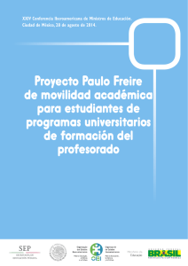Proyecto Paulo Freire de movilidad académica para