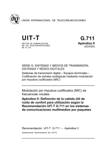 UIT-T Rec. G.711 Apéndice II (02/2000)