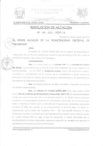 MUN]C]PALIDAD DItrTRITAL DE rc¿§N+vo sEñoR ALC