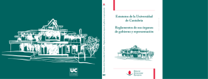 Estatutos de la Universidad de Cantabria. Reglamentos de sus