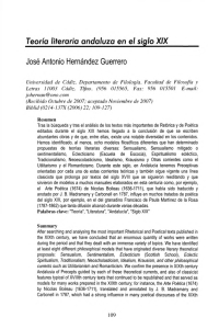 Teoría literatura andaluza en el siglo XIX /