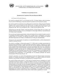 Resolución de la Comisión de Derechos Humanos 2004/28 de la
