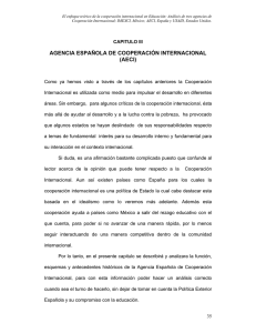 AGENCIA ESPAÑOLA DE COOPERACIÓN INTERNACIONAL (AECI)