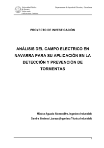 Análisis del campo eléctrico en Navarra para su