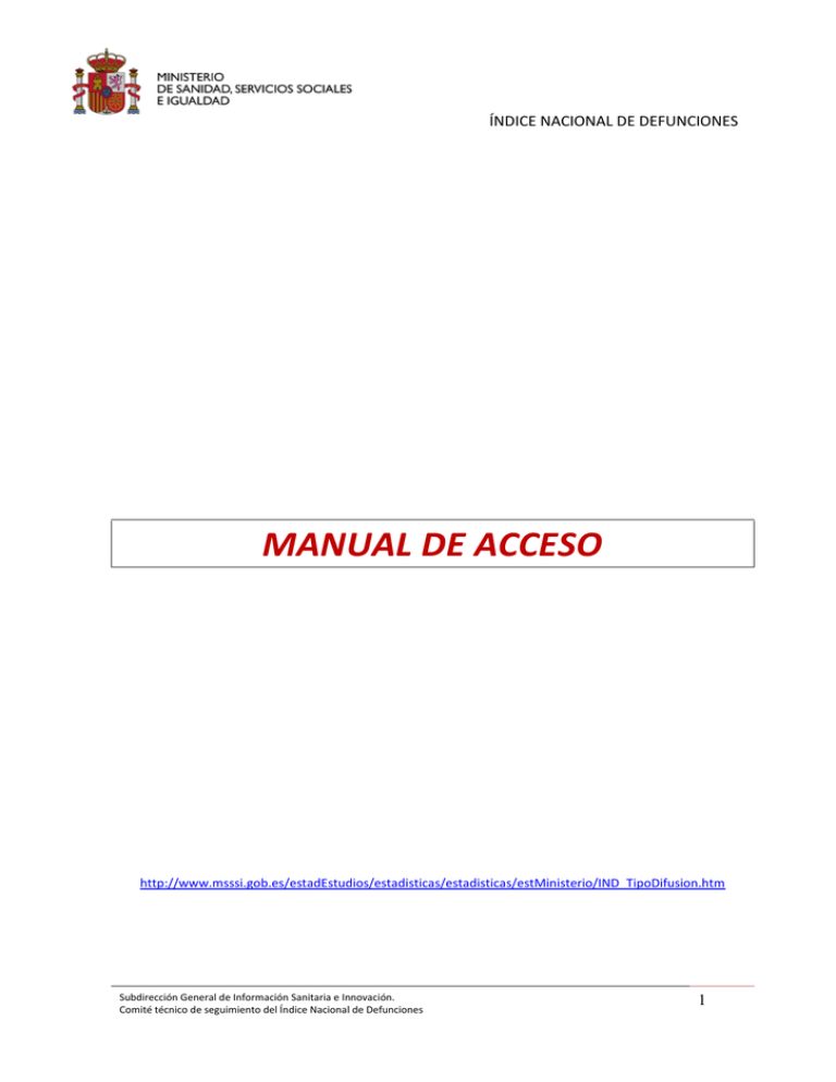MANUAL DE ACCESO MANUAL DE ACCESO