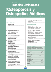 Osteoporosis y Osteopatías Médicas Osteoporosis y