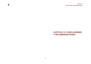 CAPITULO V: CONCLUSIONES Y RECOMENDACIONES
