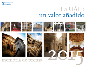 Memoria de Prensa 2015 - Universidad de Alcalá