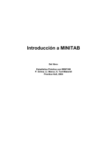 Introducción a MINITAB