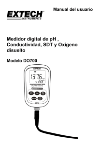 Medidor digital de pH , Conductividad, SDT y Oxígeno disuelto
