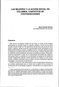 las mujeres y la acción social en colombia, contextos de