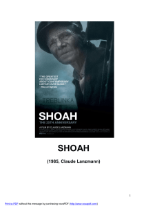 Guión extracto de SHOAH Suchomel