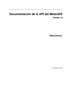 Documentación de la API del MeteoSIX
