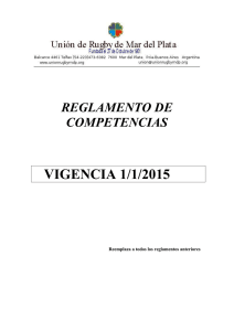 reglamento de competencias vigencia 1/1/2015