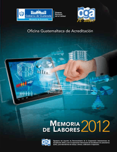 Memoria de Labores 2012