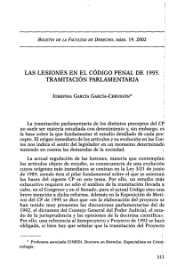 Las Lesiones en el Código Penal de 1995 - e-Spacio