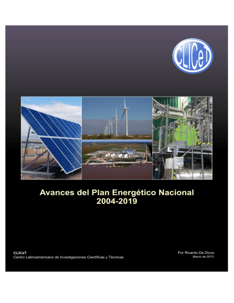 Avances Del Plan Energético Nacional 2004-2019