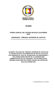 16 julio 2015 - Tribunal Superior de Justicia del Estado de Baja