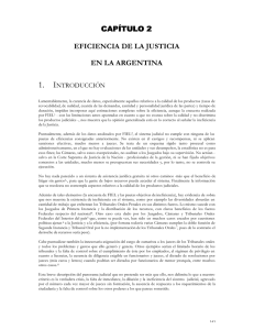 CAPÍTULO 2 EFICIENCIA DE LA JUSTICIA EN LA ARGENTINA