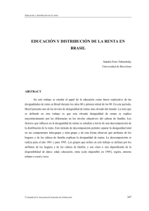 educación y distribución de la renta en brasil
