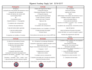 Edgewood Academy Supply List 2016-2017