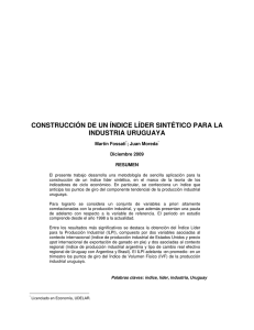 construcción de un índice líder sintético para la industria uruguaya